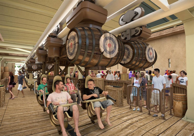 Vekoma’s Interactive Suspended Coaster at Yas Waterworld Abu Dhabi